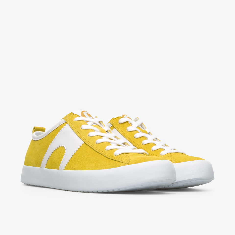 Camper Imar White/Yellow - Camper Women's Sneakers ||5078-TPZBG||